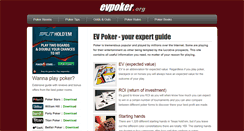 Desktop Screenshot of evpoker.org