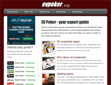 Tablet Screenshot of evpoker.org